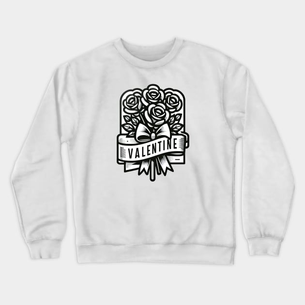 happy valentine day Crewneck Sweatshirt by Dracoola